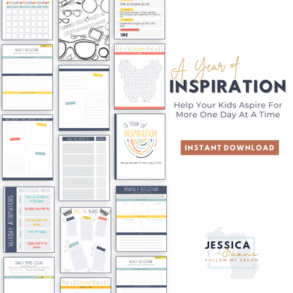 A Year Of Inspiration - Help your kids aspire for more one day at a time.