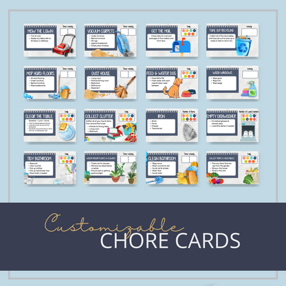 The Homeschooler's Chore Board Printable Card Pack
